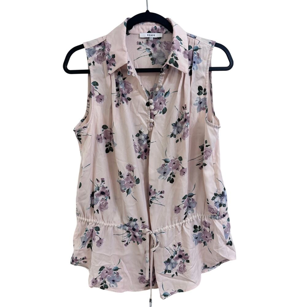 RO & DE Floral Blouse Top M (1343)